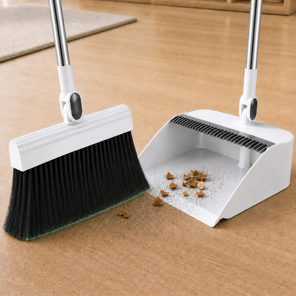 하비소 다용도 빗자루 쓰레받기 세트, 화이트, 1개 - 7,850원