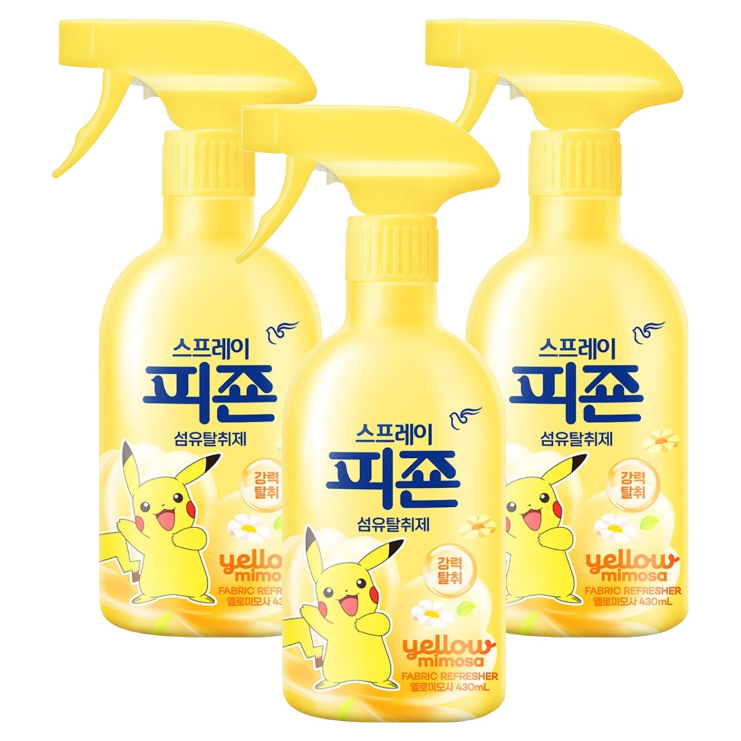 피죤 스프레이 강력 섬유탈취제 옐로미모사, 430ml, 3개 - 14,070원