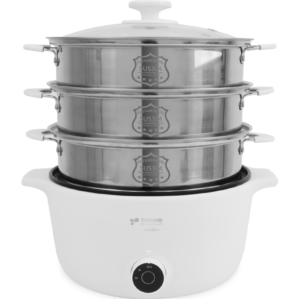 키친아트 허브 3단 멀티쿠커 전기찜기, KAMC-ST544 - 50,900원