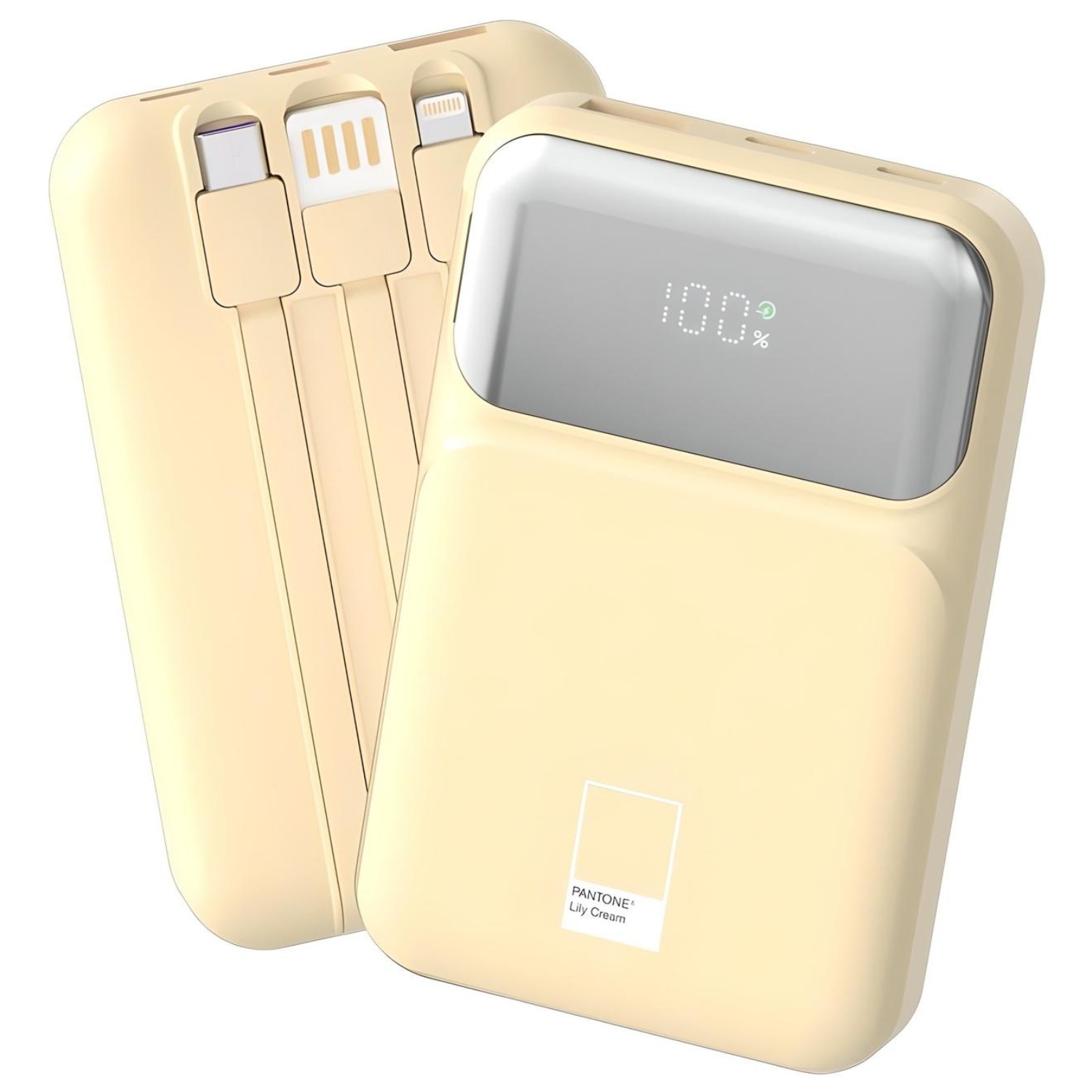 팬톤 PD 22.5W 초고속충전 케이블 일체형 미러 보조배터리 10000mAh PGB-20 - 17,900원