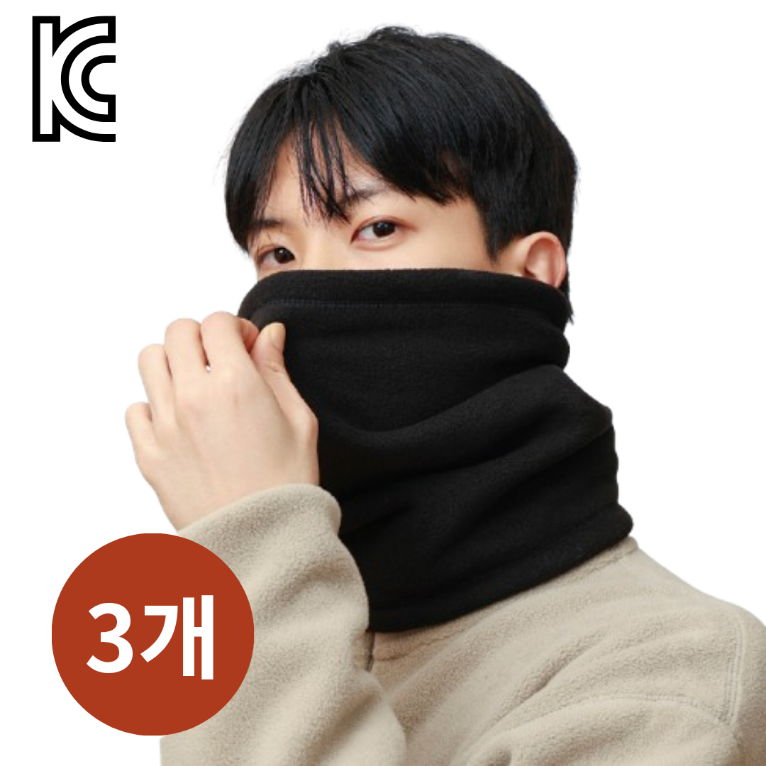 모어나인 겨울 방한 기모 넥워머 목토시 3개입 - 9,900원