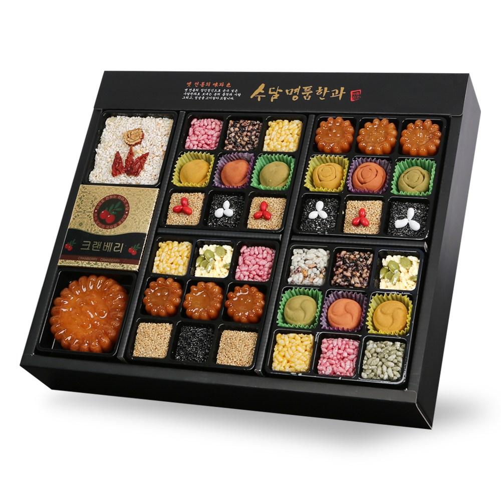 수담한과 고급지함 2호 수 2단구성 한과 선물 세트 - 25,900원