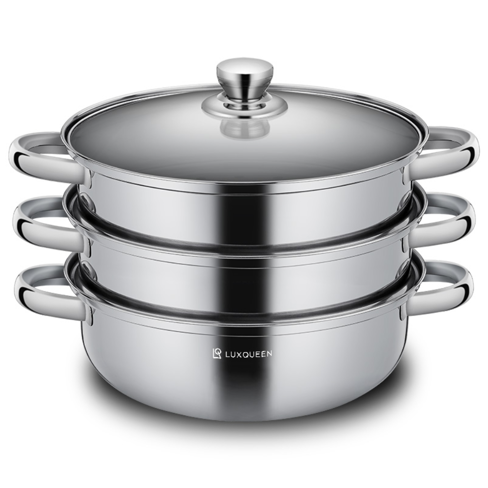 렉스퀸 IH 인덕션 스텐 찜기 3단, 28cm, 1개 - 22,600원