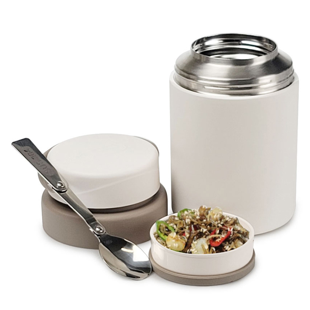 FOOD JAR 304 스텐 접이식 수저 보온 죽통 EHTB-T19U, 750ml - 11,680원